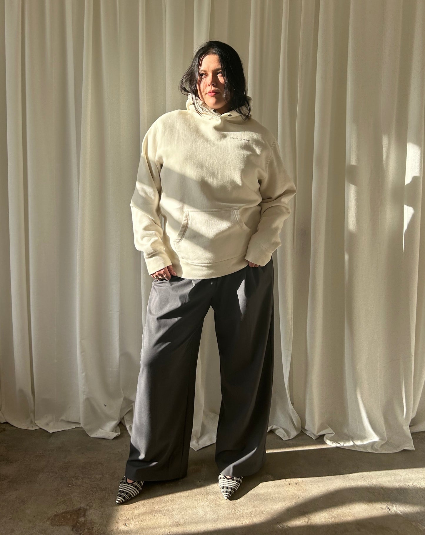 Angels In Charge Hoodie - Cream