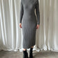 Cashmere Ribbed Dress - Grey