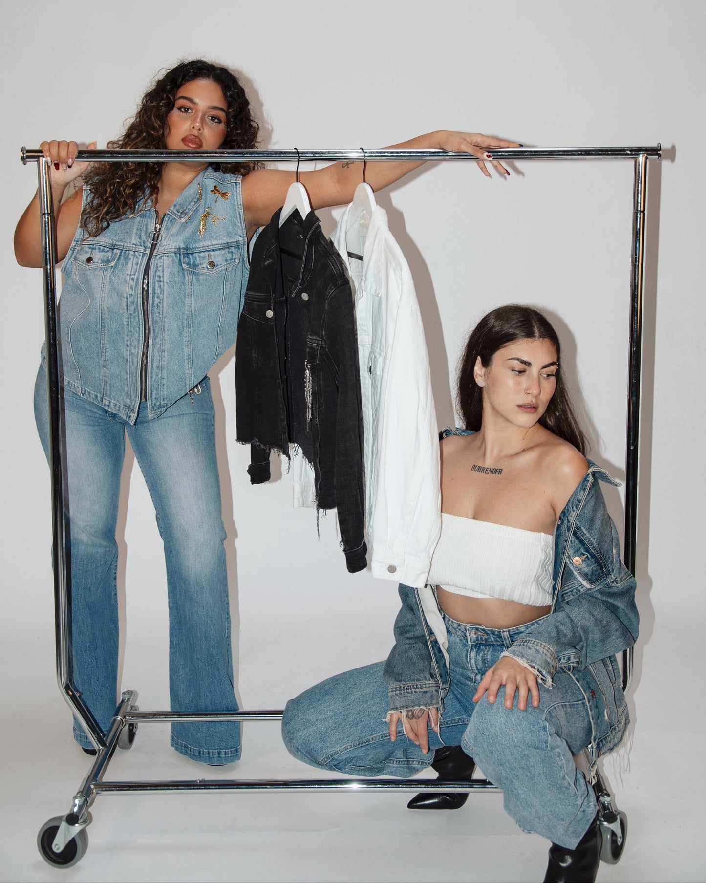 Charmed Denim Vest - Light Wash