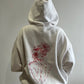Aloura Longe Self Love Hoodie - White/Red