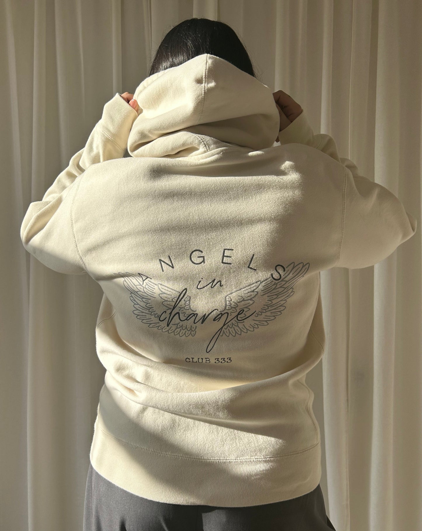 Angels In Charge Hoodie - Cream