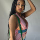BCBGMAXAZRIA Halter Midi Dress - Multicoloured