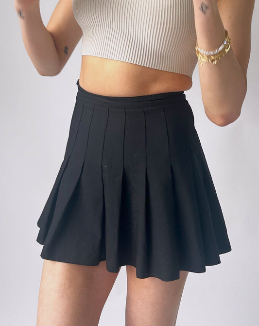 Talula Pleated Skirt - Black