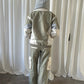 Sport Jacket + Cargo Pants Set - Green/Grey
