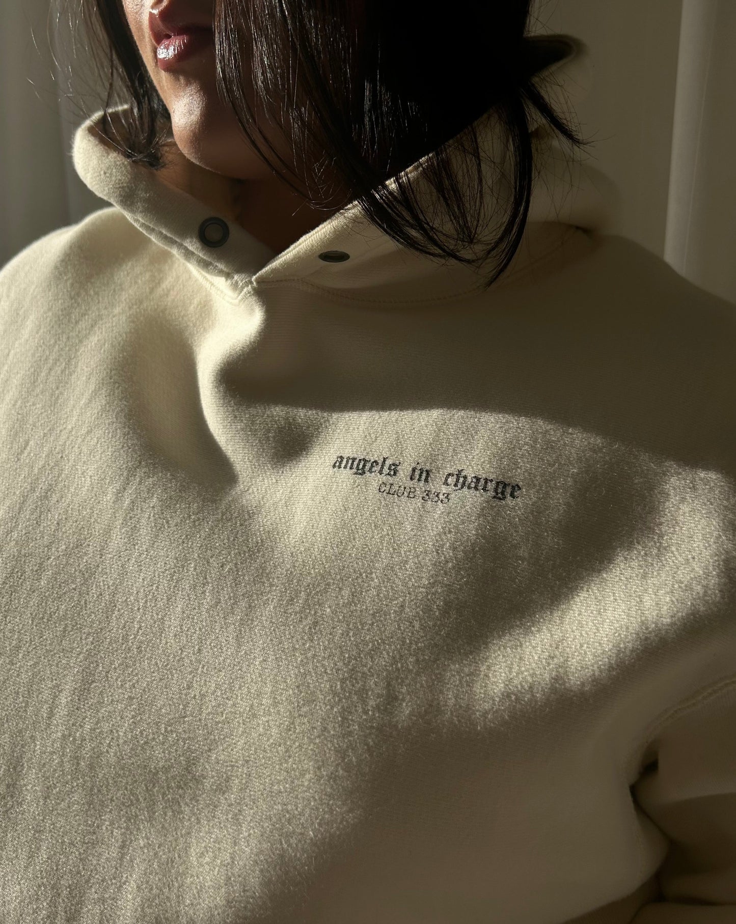Angels In Charge Hoodie - Cream