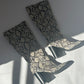 Kenneth Cole Knee High Boots - Snake Print