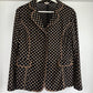 Polka Dot Button Down - Brown/Black