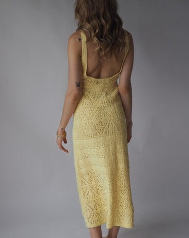 Zara Knit Maxi Dress - Yellow New Love The Shop Zara Knit Maxi Dress - Yellow New Love The Shop