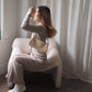 Dynamite Ribbed Set - Cream
