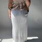 Knit Maxi Skirt - White