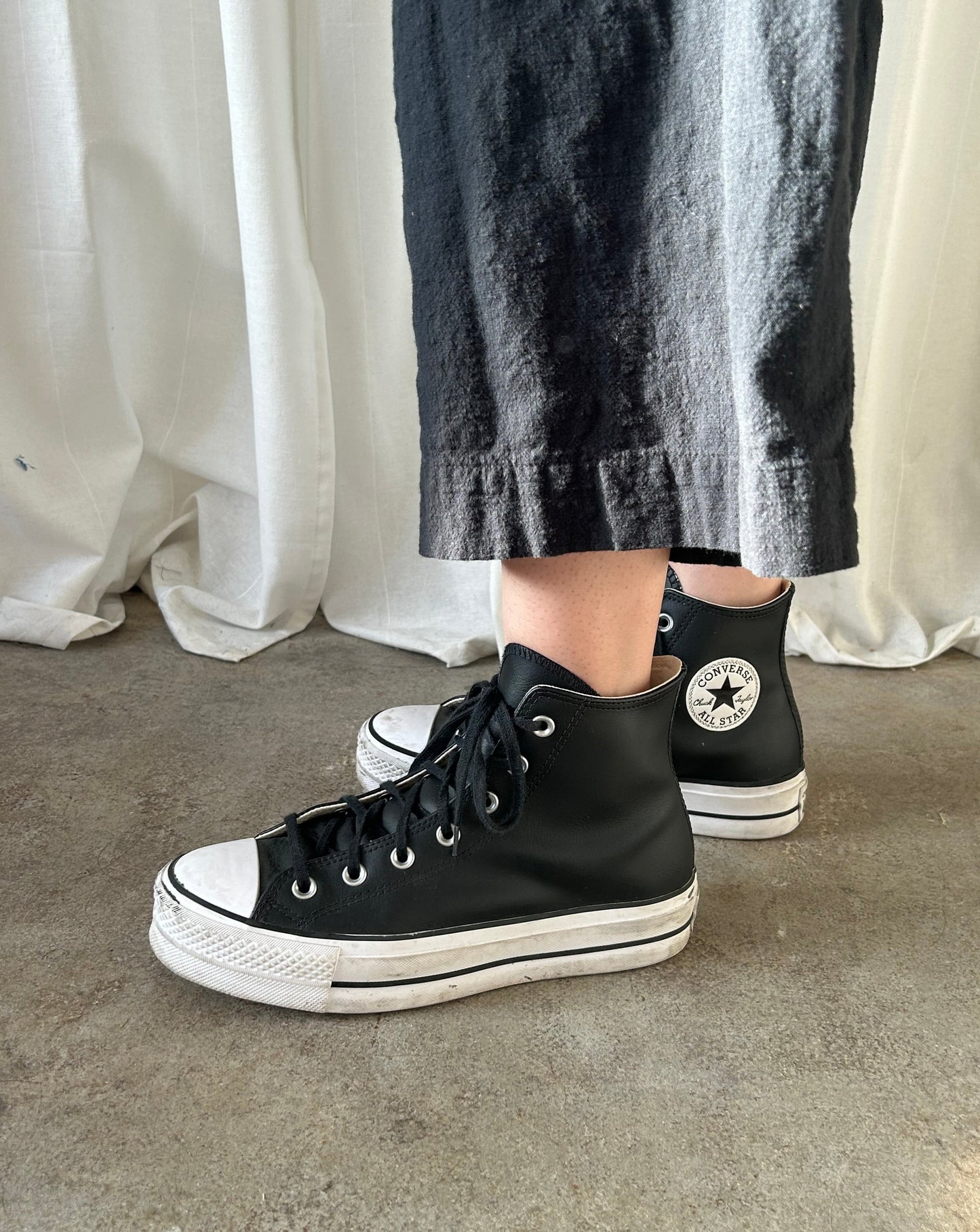 Platform Converse -Black/White