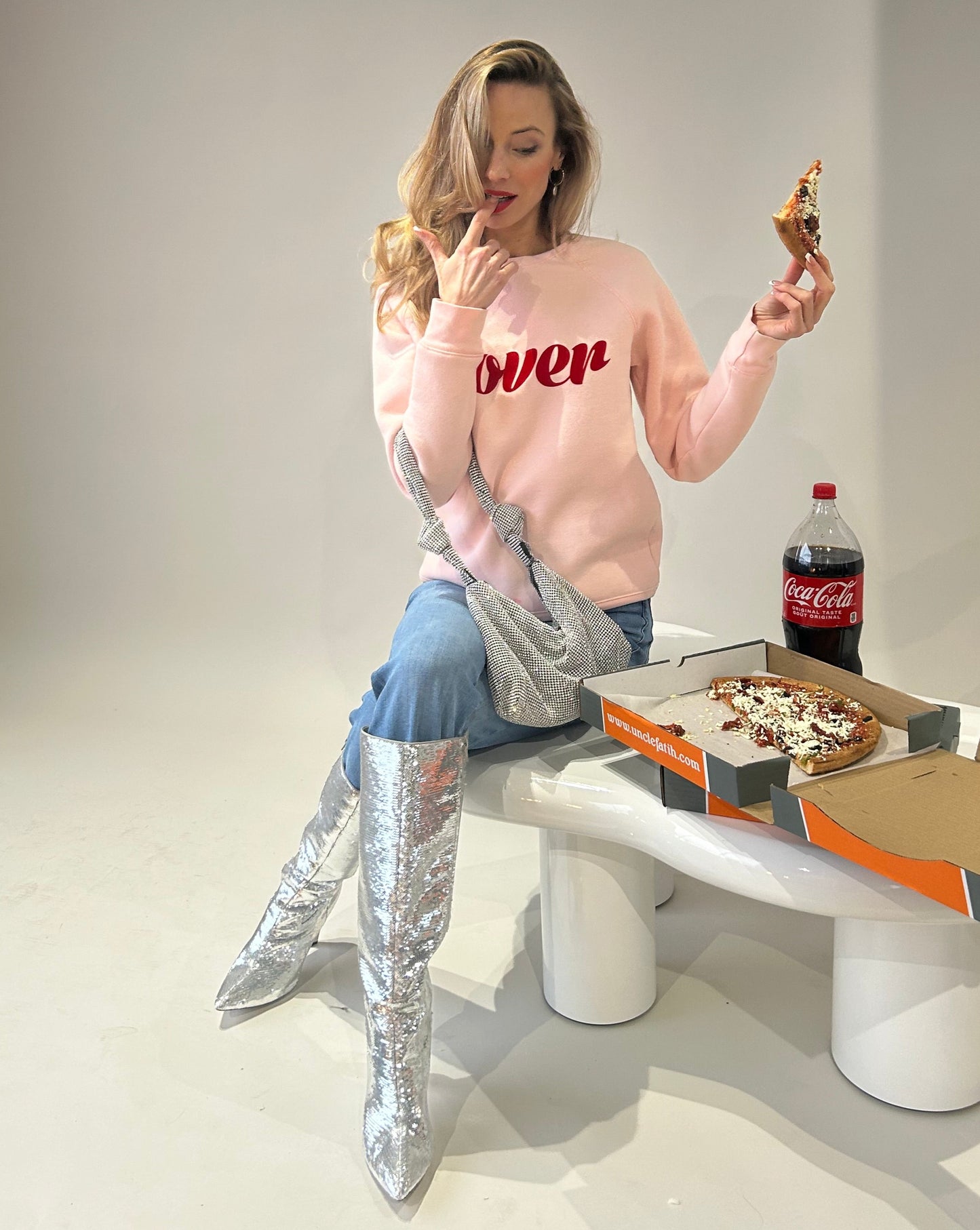 BTL "Lover" Crew Neck - Pink/Red