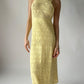 Zara Knit Maxi Dress - Yellow