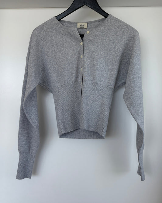 Wilfred Balloon Sleeve Top - Grey