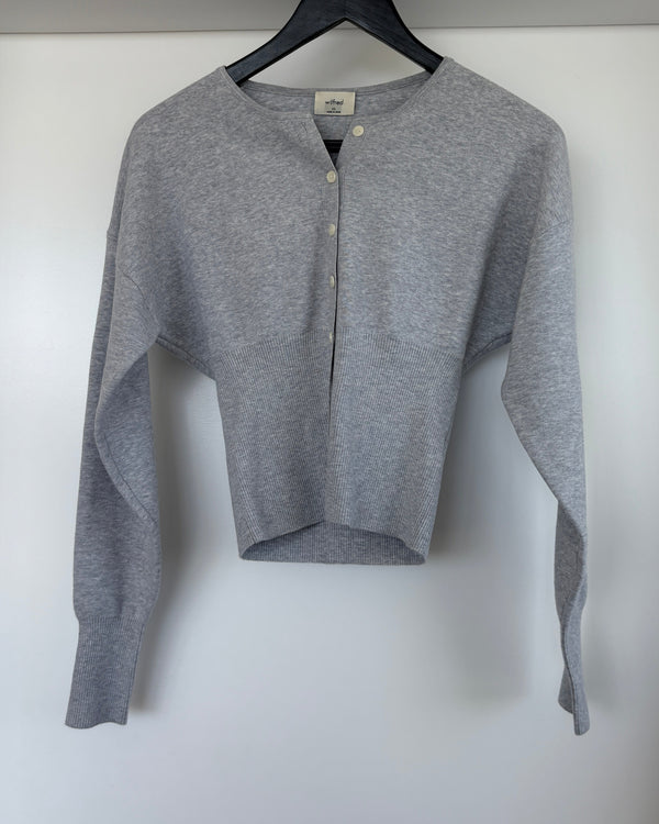 Wilfred Balloon Sleeve Top - Grey
