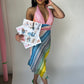 BCBGMAXAZRIA Halter Midi Dress - Multicoloured