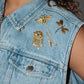 Charmed Denim Vest - Light Wash