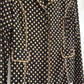 Polka Dot Button Down - Brown/Black