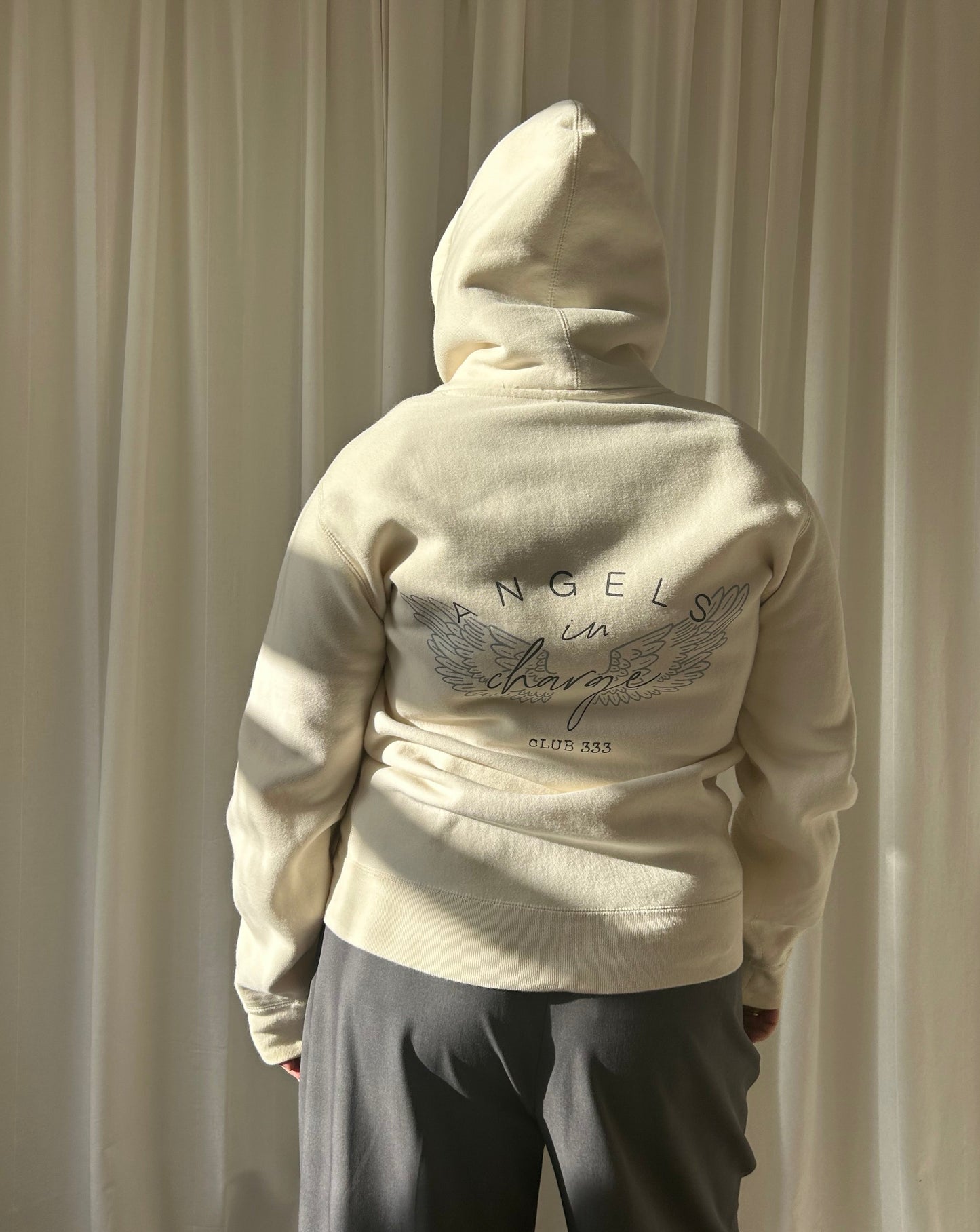 Angels In Charge Hoodie - Cream