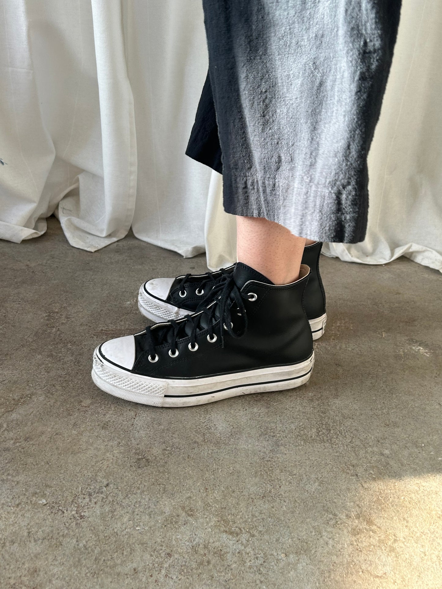 Platform Converse -Black/White