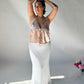 Knit Maxi Skirt - White