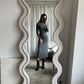 Cashmere Ribbed Dress - Grey