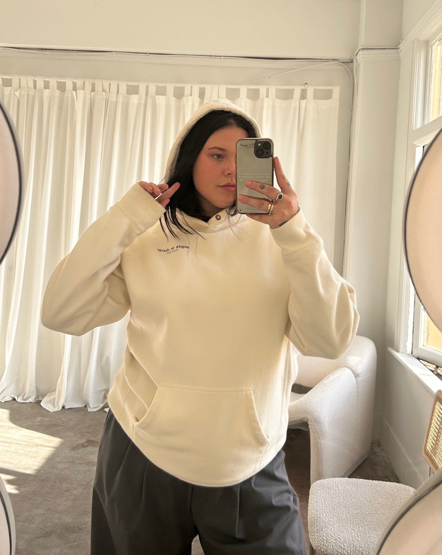 Angels In Charge Hoodie - Cream
