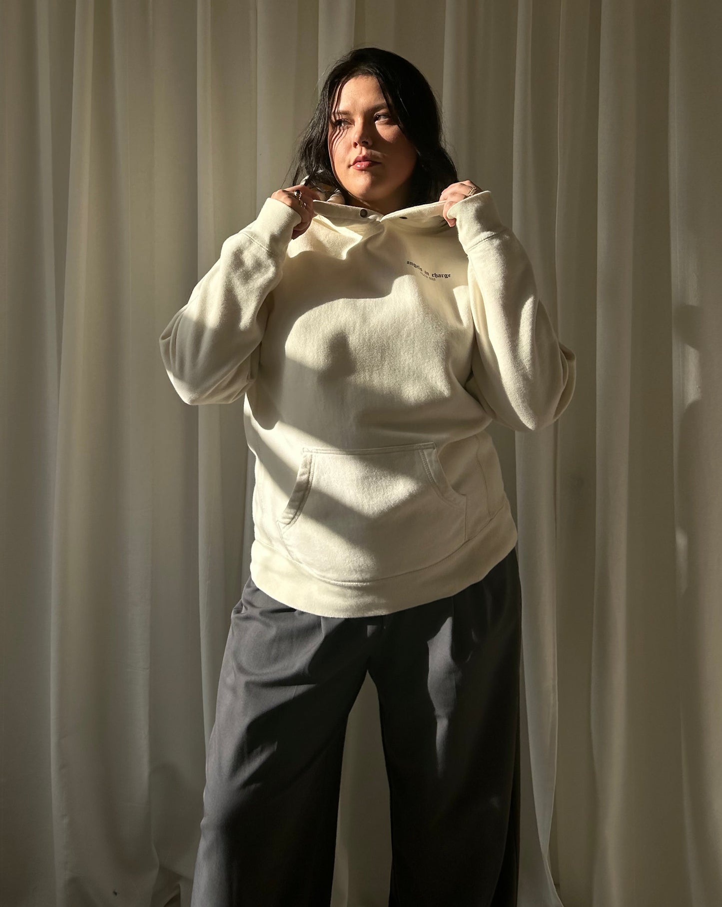 Angels In Charge Hoodie - Cream