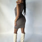 Babaton Mini Dress - Brown