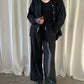 Good For Sunday Button Up & Pant Set - Black