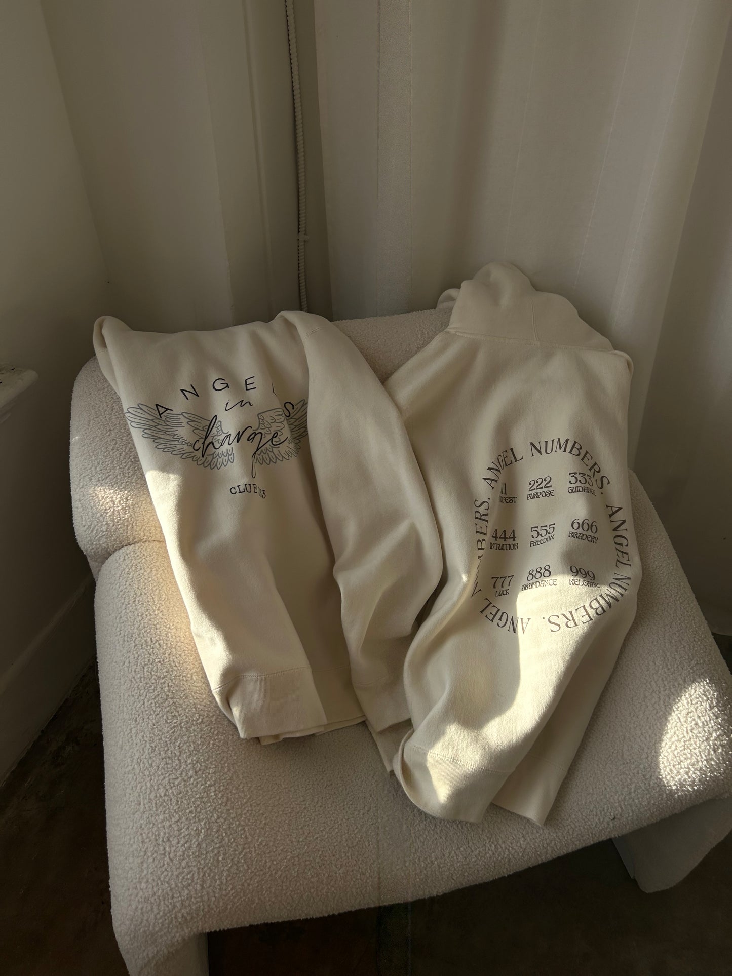 Angels In Charge Hoodie - Cream