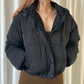 Urban Outfitters Cropped Puffer Jacket - Black