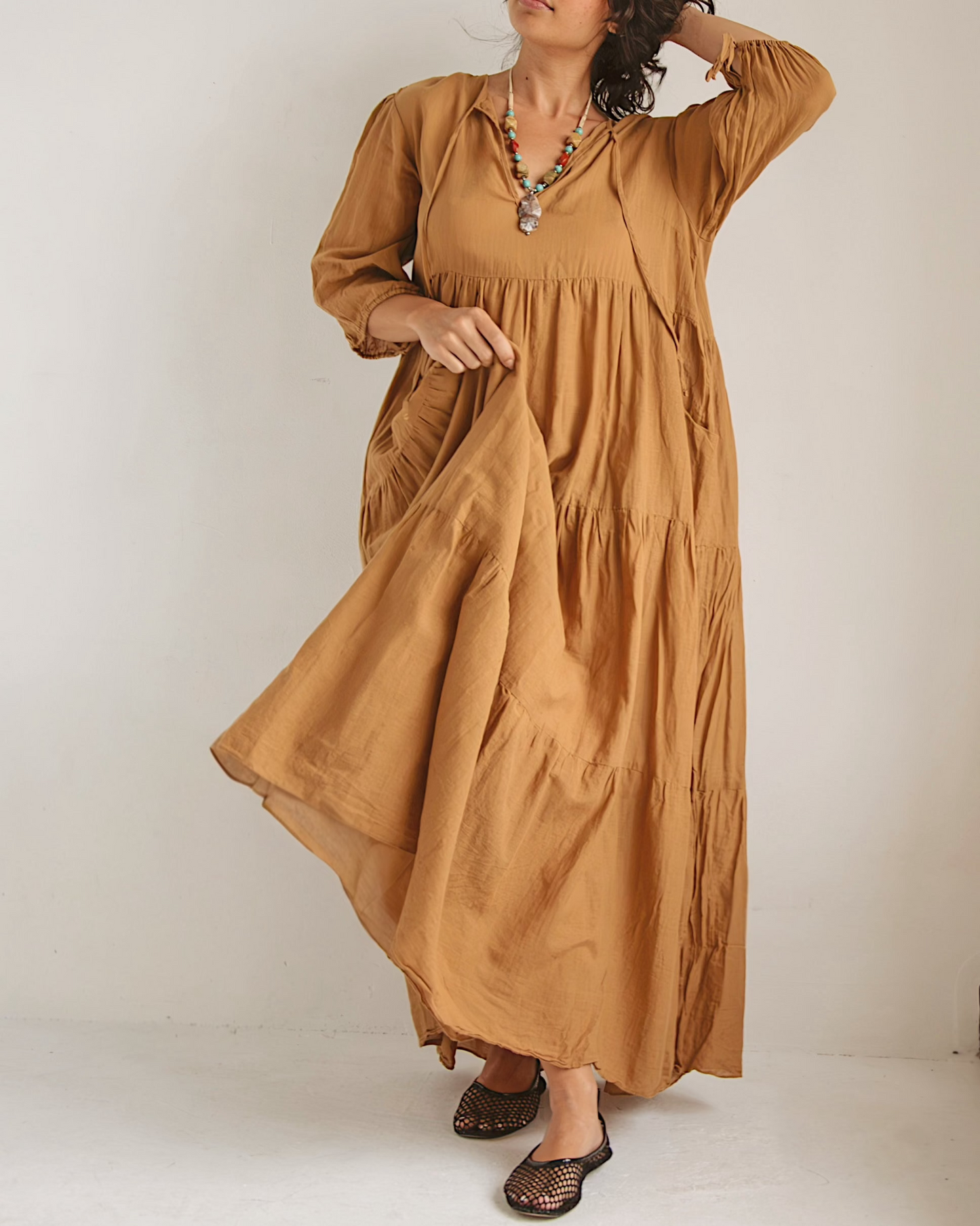 Loup Charmant Dress - Brown
