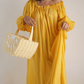 Lemon Picnic Basket - Yellow