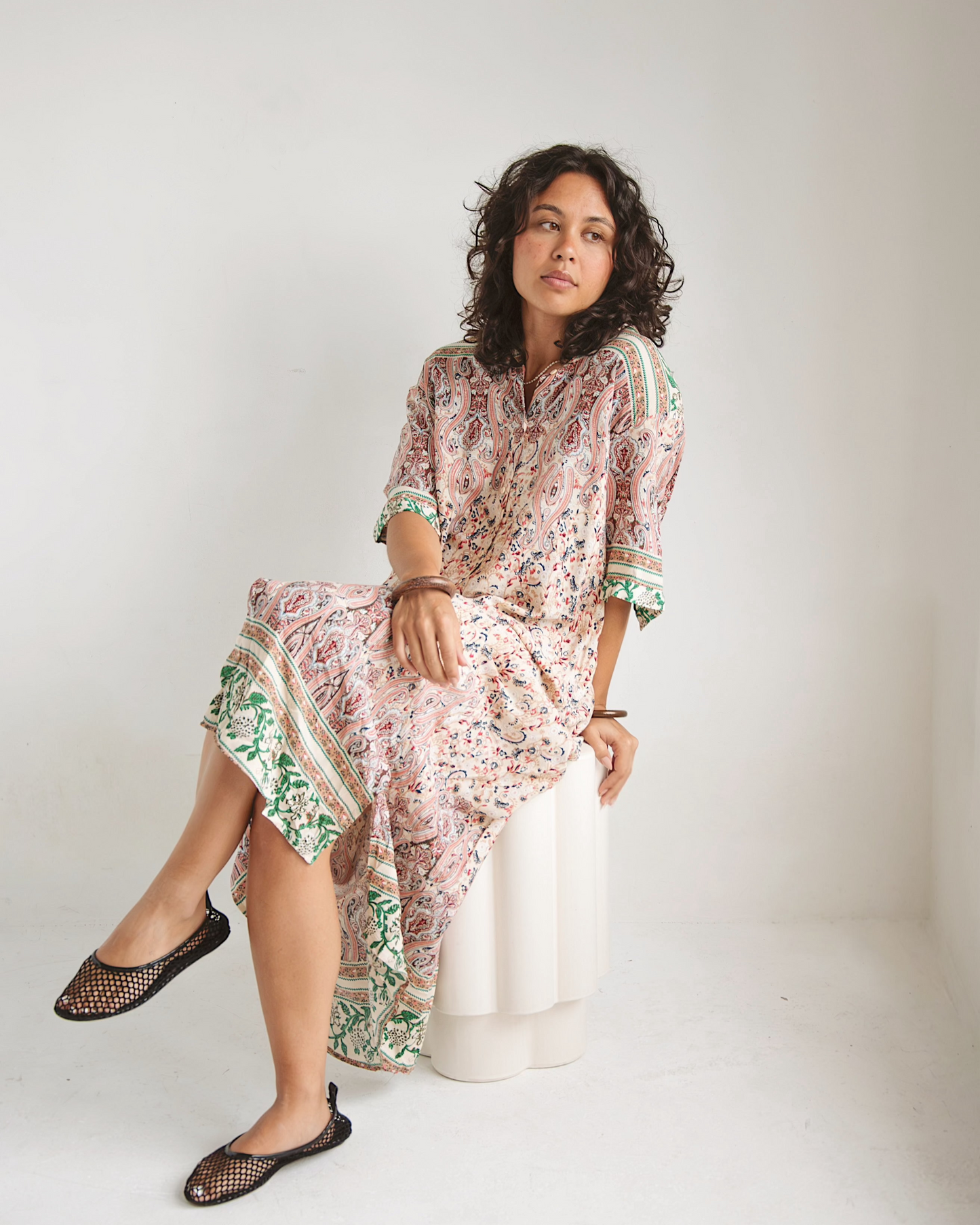 Printed Shirt Dress