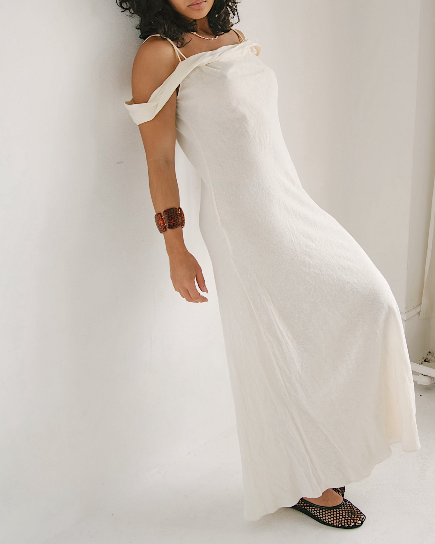 Zara Off The Shoulder Dress - White