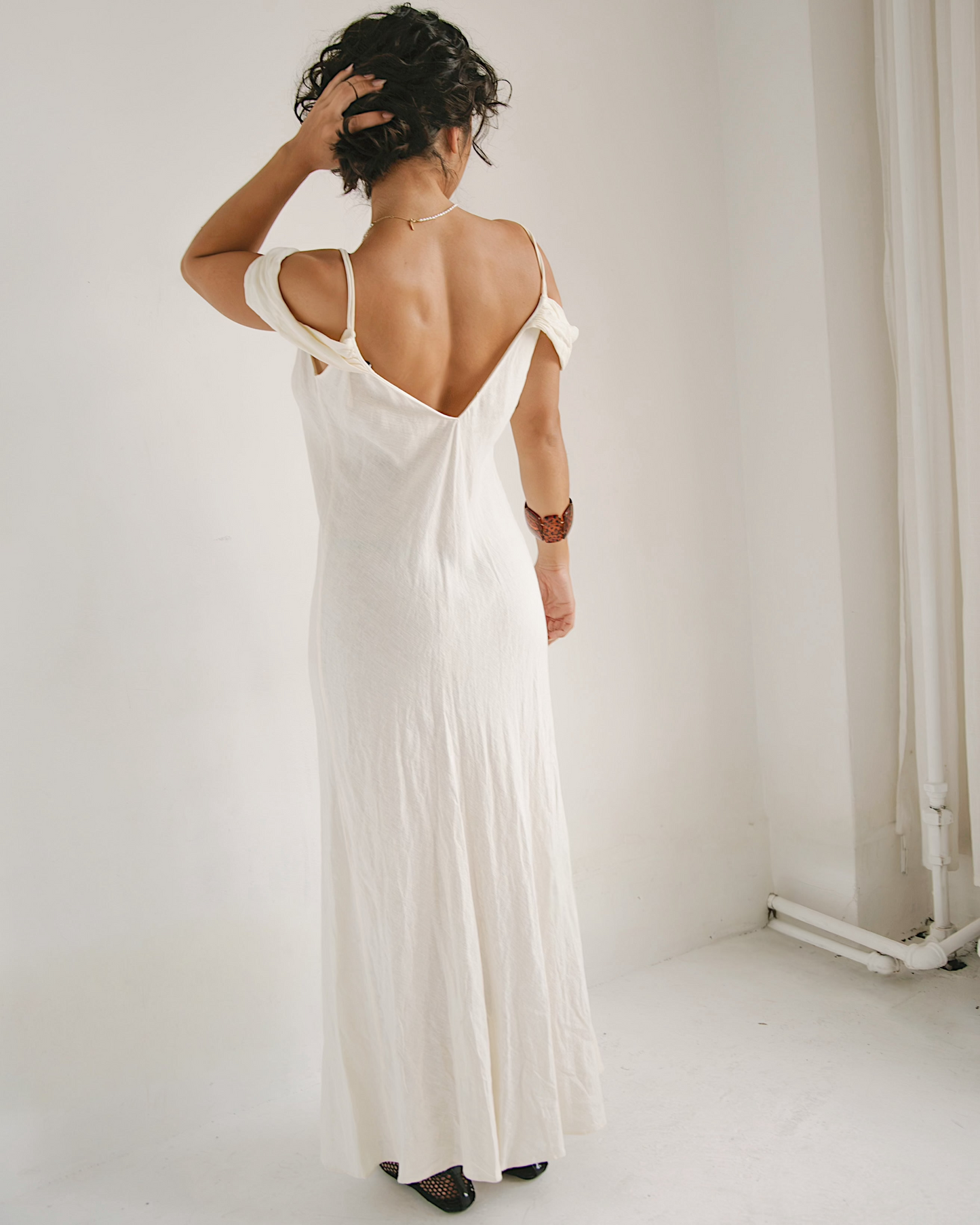 Zara Off The Shoulder Dress - White
