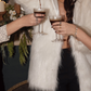 Faux Fur Coat - White