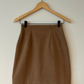 Lily's Wool Blazer & Skirt Set - Brown