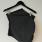 Zara Pin-Stripe Asymetrical Top - Grey