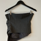 Zara Pin-Stripe Asymetrical Top - Grey