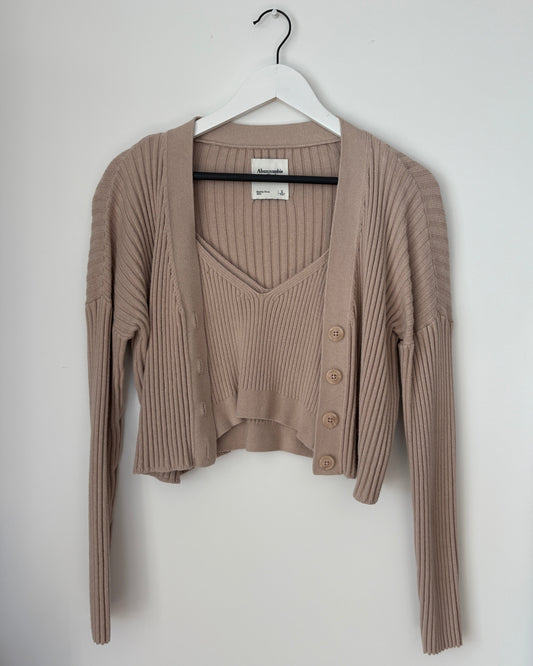 Abercrombie & Fitch 2 Piece Sweater Set - Brown