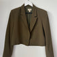 Open Edit Cropped Blazer - Green