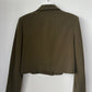 Open Edit Cropped Blazer - Green