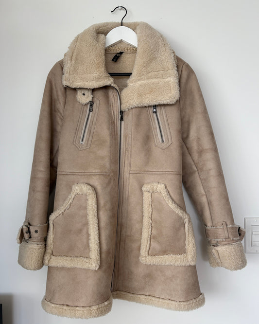 Sherpa Coat - Brown