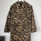Zebra Print Coat - Brown/Black