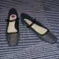 Soda Sparkle Ballet Mesh Flats - Black