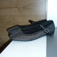 Soda Sparkle Ballet Mesh Flats - Black