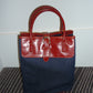 Denim Lunch Bag - Red