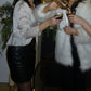 Faux Fur Coat - White